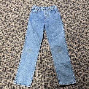 Abercrombie & Fitch Women's Light Blue Straight Leg Jeans